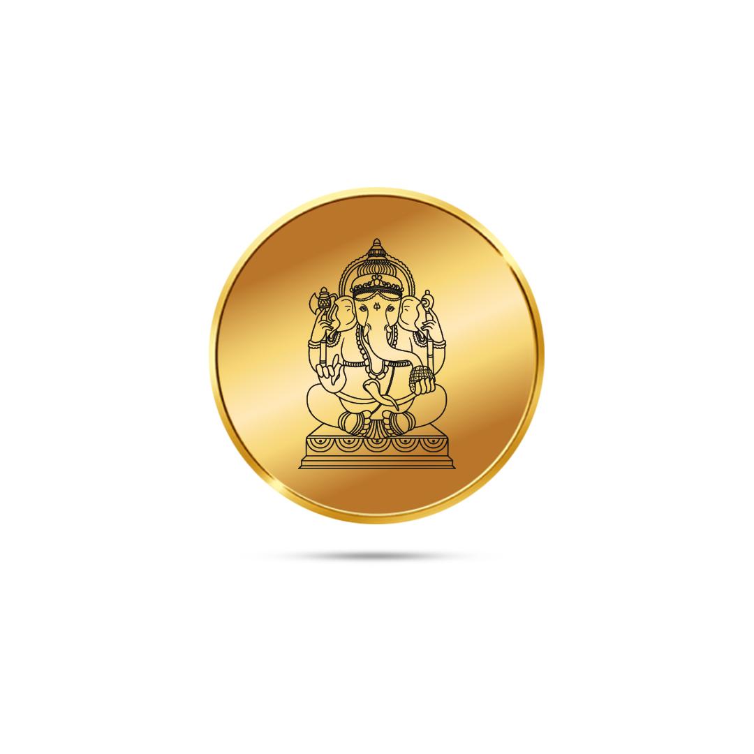 Ganesha Gold Coin