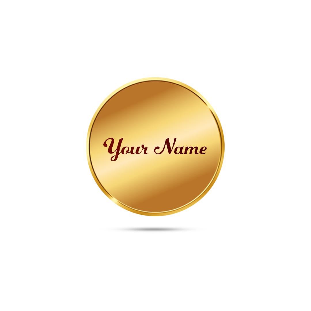 Name customized Gold Coin
