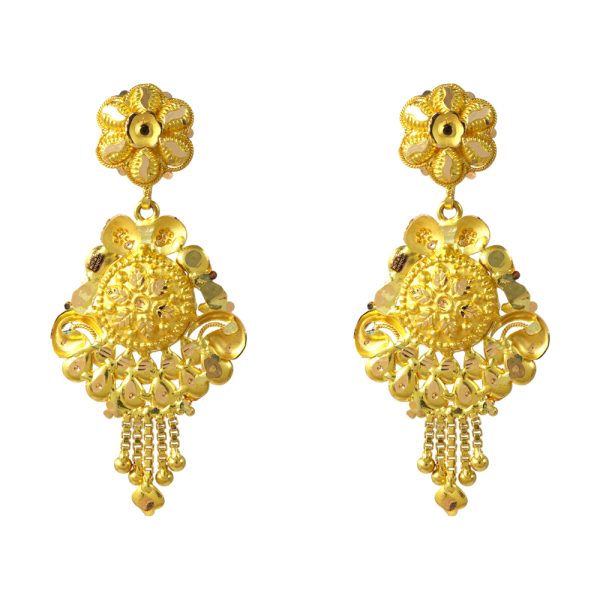 Glorious 2 in 1 Double Sided Golden Elite Earring