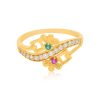 22 Karat Floral Hope Yellow Gold Ring For Women