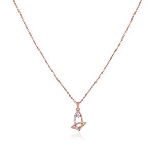 Duo 18 Karat Marquise Rose Gold Pendant Chain For Women
