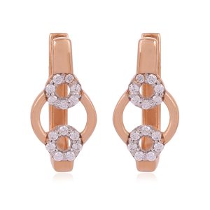 Duo lite 18 Karat Rose Gold Stud For Women