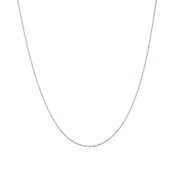 Sleek 18 Karat Rhodium Gold Chain For Women