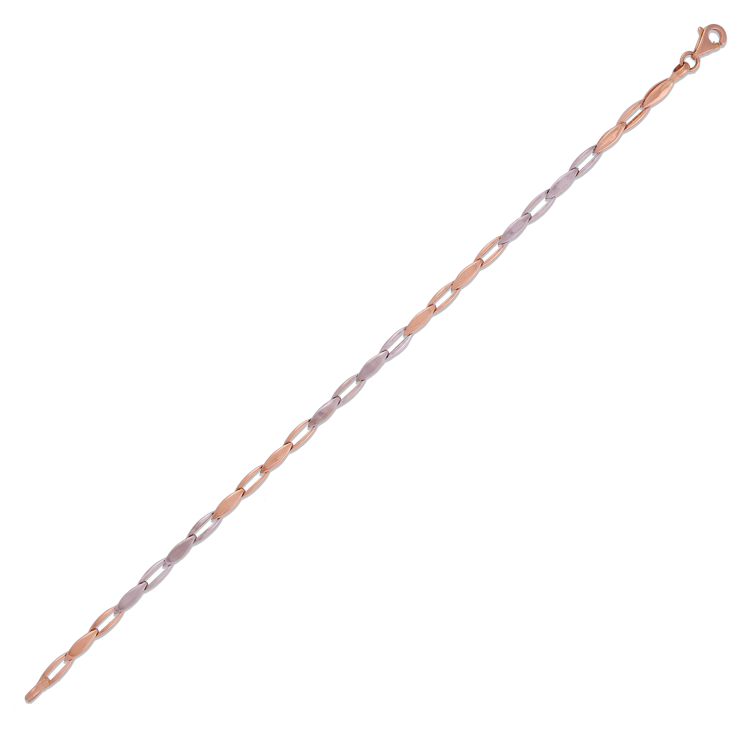 Stunning 18 Karat Rhodium Rose Gold Bracelet For Women