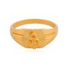 Elite 22 Karat Ganapati Yellow Gold Ring For Men