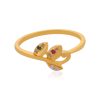 22 Karat Rose Charm Yellow Gold Ring For Women