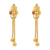 Floral Elegance Gold Earring