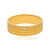 One Stone 22 Karat Yellow Gold Ring For Women