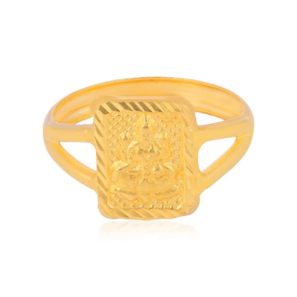 22 Karat Timeless Serene Yellow Gold Ring For Kid