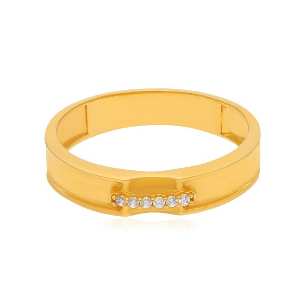 Charming 22 Karat Yellow Gold Ring For Women