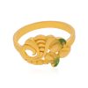 Elite 22 Karat leaf Yellow Gold Ring For Women