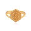 Serene 22 Karat OM Yellow Gold Ring For Kid
