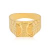 Refined Square 22 Karat Yellow Gold Ring For Kid