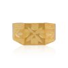 Leaf 22 Karat Crest Box Yellow Gold Ring For Kid