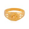 Elegant 22 Karat Ganesha Yellow Gold Ring For Men