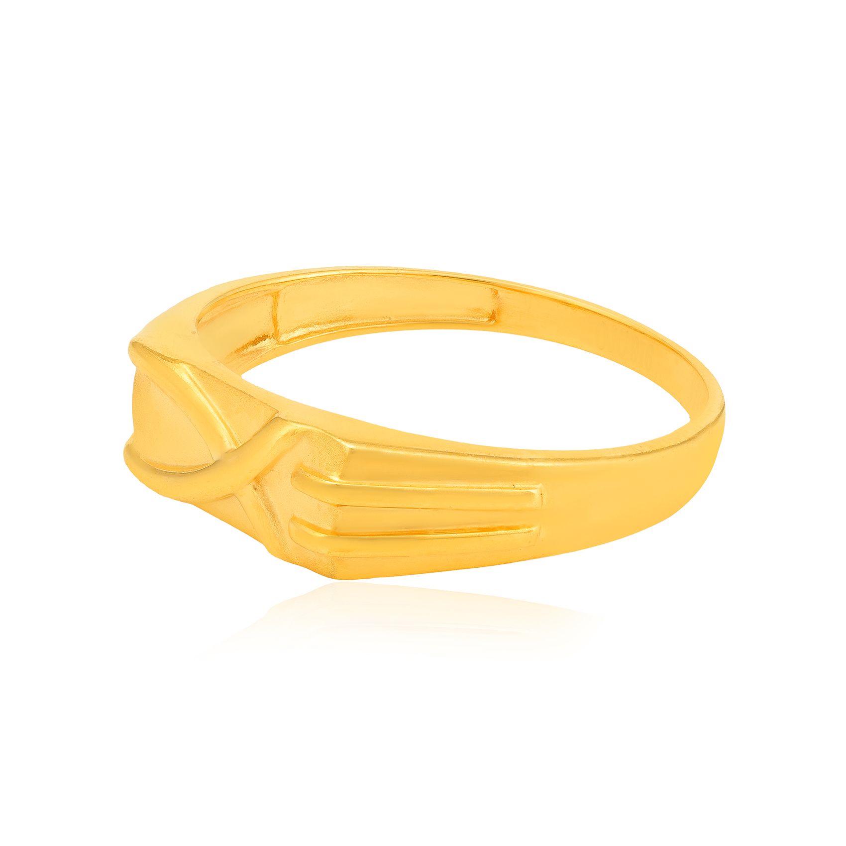 Eternal Cross 22 Karat Yellow Gold Ring For Men