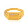 Radiant 22 Karat Glow Yellow Gold Ring For Men