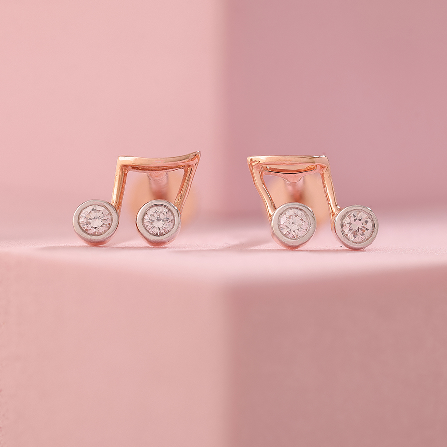 Musical Lab Grown Diamond Studs